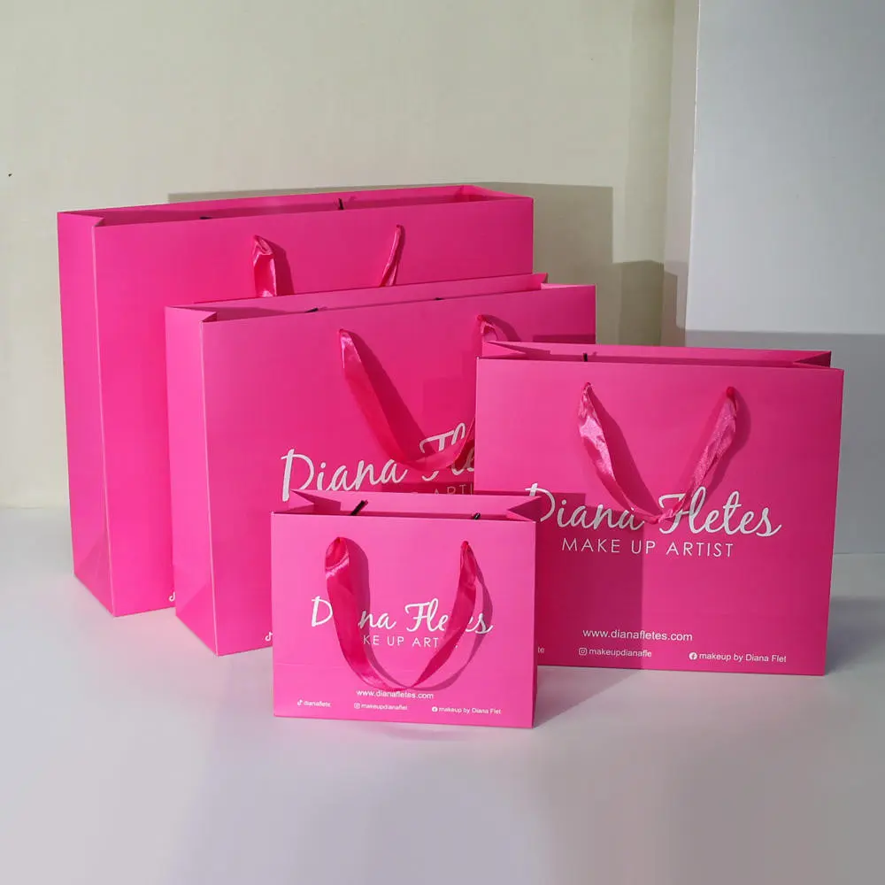 pink paper bag