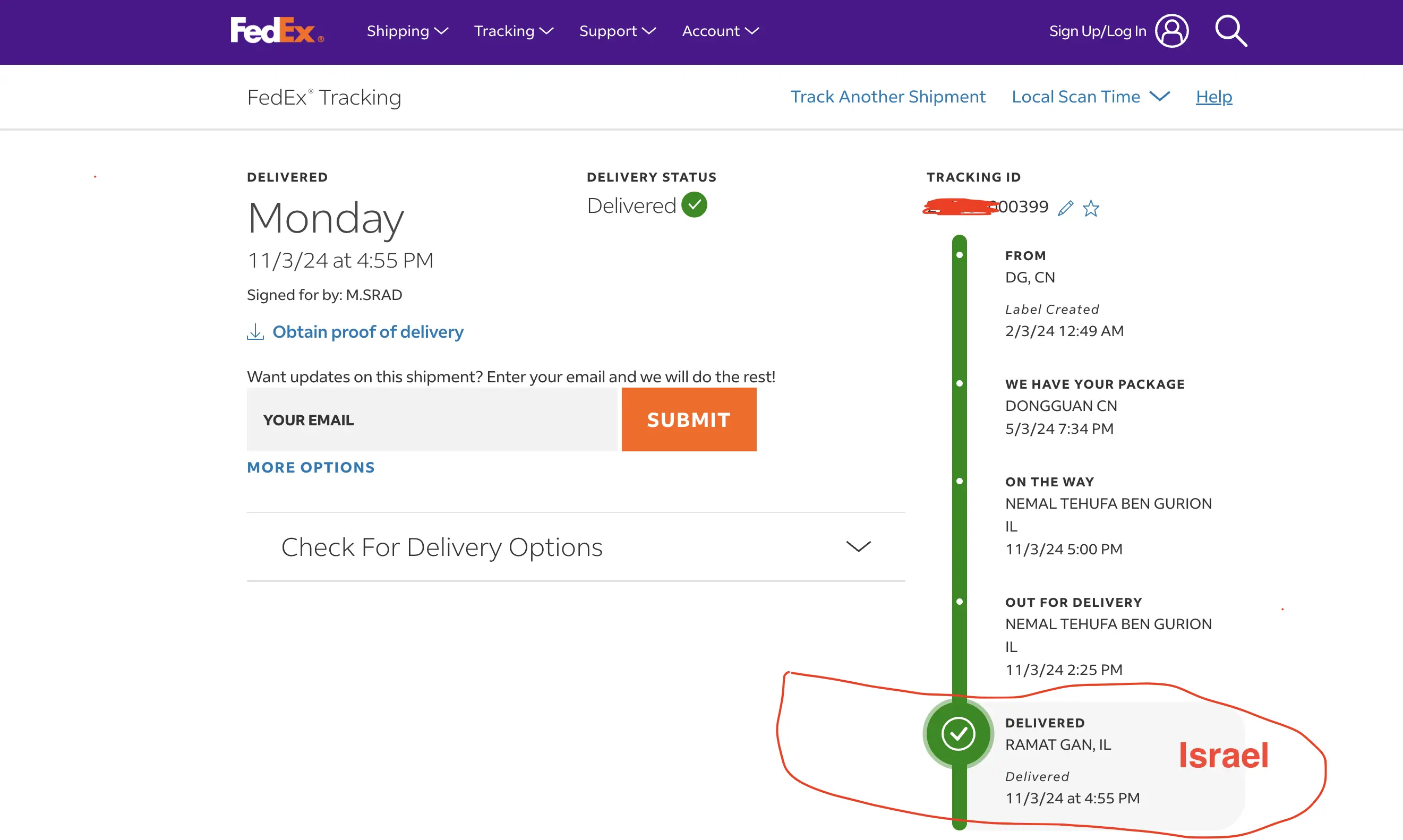 Our Products Ship to Israel