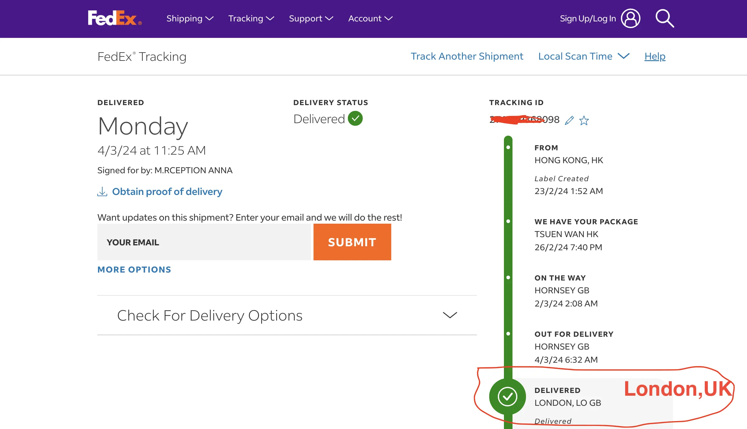 UK Customer Bought Bags from Us