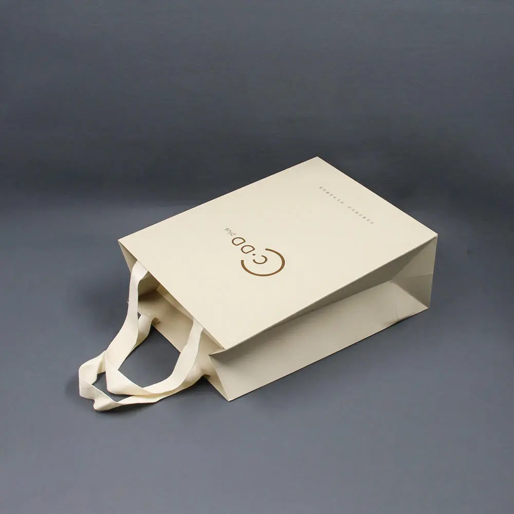 Personalised Custom Paper Shopping Bag for Clothes (4)fal