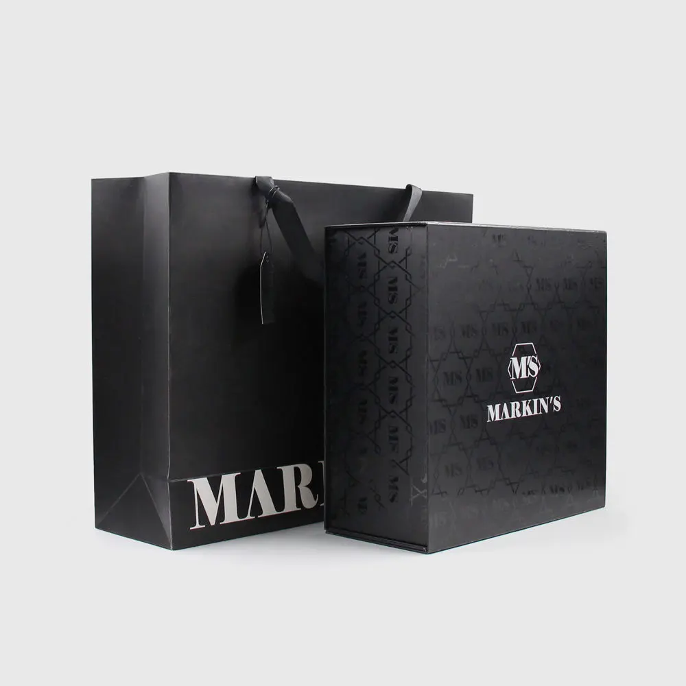 Black Cardboard Cartons Shipping Mailer Paperbox