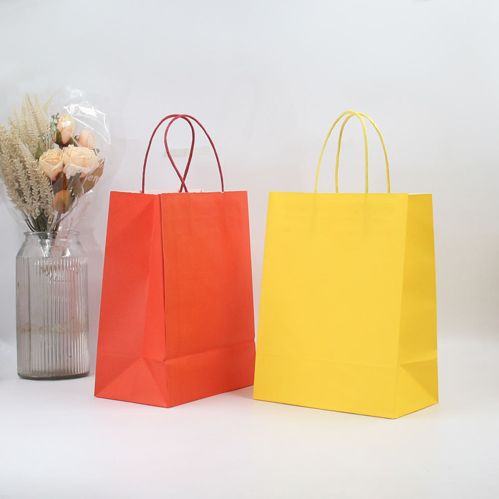 Colorful Kraft Paper Bags with Handle (2)mvl