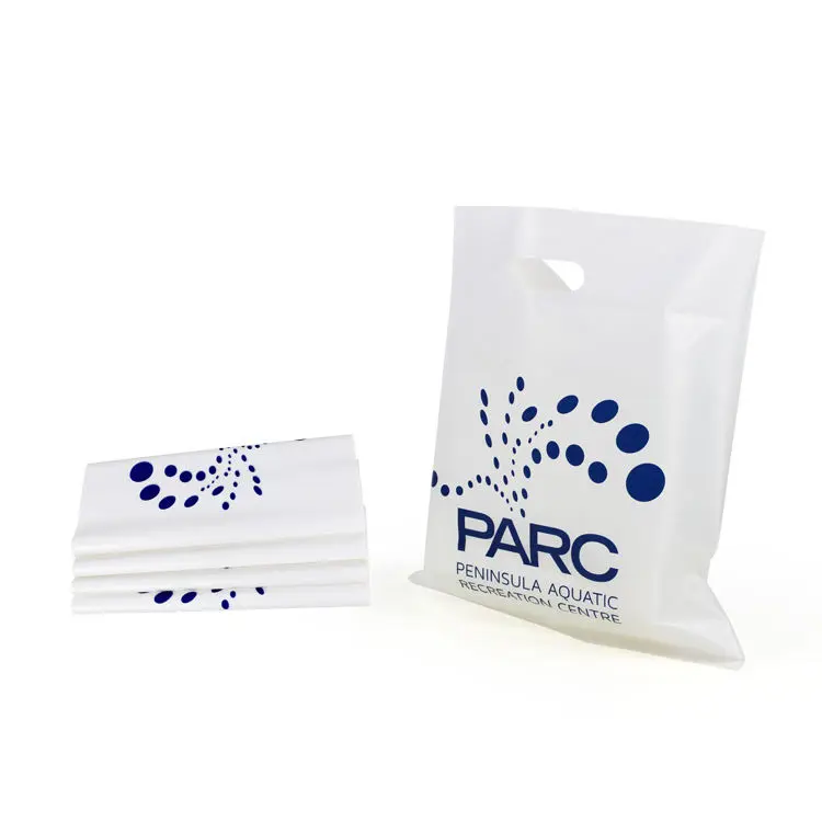Customized Plastic Shopping Plastic Bag with Die Cut handles